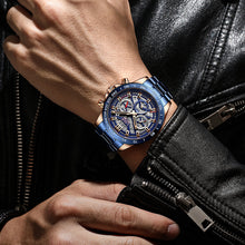 Load image into Gallery viewer, Men's Quartz Hollow Multifunctional Waterproof Watch