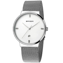 Load image into Gallery viewer, Men's Watch Mesh Belt Waterproof Quartz Watch