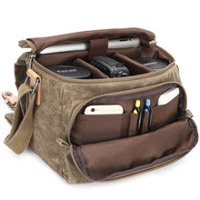 Load image into Gallery viewer, Men's Waterproof Canvas Camera Bag Messenger Bag