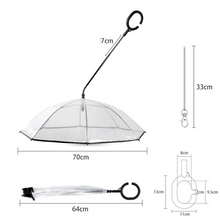 Load image into Gallery viewer, Hot Selling Transparent Pet Supplies Adjustable Pet Umbrella