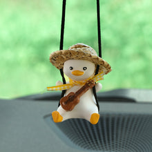 Load image into Gallery viewer, Car Pendant Cute Anime Little Duck Swing Rearview Mirror Ornaments