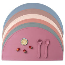 Load image into Gallery viewer, Food Grade Silicone Round Children Waterproof Placemat