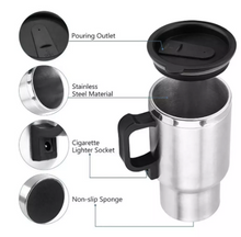 Load image into Gallery viewer, Stainless Steel Vehicle Heating Cup Electric Car Kettle