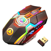 Load image into Gallery viewer, Color Wireless Gaming RGB Rechargeable Mute Button Mouse