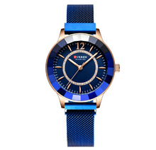 Load image into Gallery viewer, Fashionable Ladies Watch With Magnet Buckle Mesh Belt