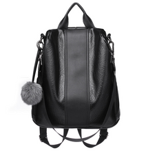 Load image into Gallery viewer, Soft Leather Backpack Female Large Capacity Retro Backpack