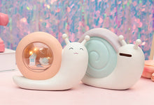 Load image into Gallery viewer, Multi-functional Snails Piggy Bank Night Lamp