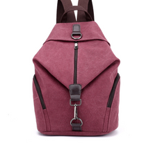 Load image into Gallery viewer, Fashion Canvas Handbag Retro Casual College Wind Backpack