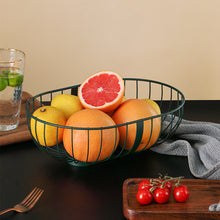 Load image into Gallery viewer, Metal Hollowed Out Fruit Vegetable Snack Tray Bowl Basket