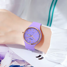 Load image into Gallery viewer, Silicone Quartz Female Student Calendar Watch