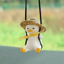Load image into Gallery viewer, Car Pendant Cute Anime Little Duck Swing Rearview Mirror Ornaments