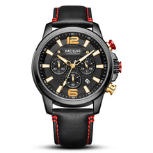 Load image into Gallery viewer, Men's Leather Sports Quartz Watch