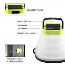 Load image into Gallery viewer, Collapsible Camping Light IP68 Waterproof Solar Foldable