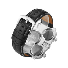 Load image into Gallery viewer, Dual Movement Men's Watch With Leather Strap