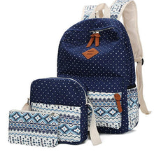 Load image into Gallery viewer, 3 Pieces/ Set National Wind Backpacks Women Fashion Bags