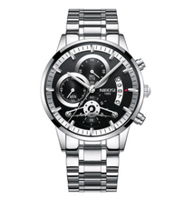 Load image into Gallery viewer, Solid Steel Belt Men's Watch Waterproof Quartz Watch