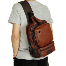 Load image into Gallery viewer, Simple Leisure Leather Chest Bag For Men