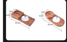 Load image into Gallery viewer, 2 In 1 Wooden Ashtray Rustic Wood Whiskey Glass Cup Tray Cigar Holder