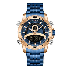 Load image into Gallery viewer, Men's Steel Band Quartz Watch With Calendar Function