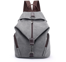Load image into Gallery viewer, Fashion Canvas Handbag Retro Casual College Wind Backpack