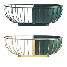 Load image into Gallery viewer, Metal Hollowed Out Fruit Vegetable Snack Tray Bowl Basket