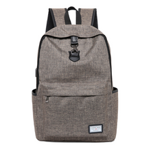 Load image into Gallery viewer, High Quality Grey Anti Theft Backpack