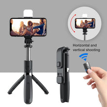 Load image into Gallery viewer, Compatible with Apple, Bluetooth Selfie Stick Tripod