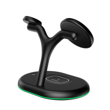 Load image into Gallery viewer, Three-in-one Magnetic Phone Headset Watch Wireless Charger