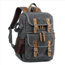 Load image into Gallery viewer, Waterproof Canvas Photography Bag Camera Backpack