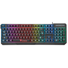 Load image into Gallery viewer, Waterproof Colorful LED Illuminated Wired Gaming Keyboard