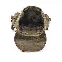 Load image into Gallery viewer, Canvas Stitching Leather Mountaineering Bag Backpack
