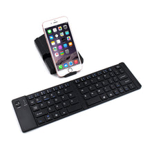 Load image into Gallery viewer, Folding Metal Bluetooth Foldable Keyboard Mini Bluetooth