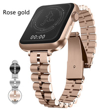Load image into Gallery viewer, Small Semicircle Three-bead Watch Strap