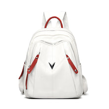 Load image into Gallery viewer, Lady's Fashion Contrast Color Leather Backpack For Outdoors