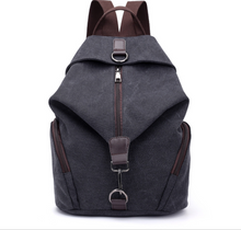 Load image into Gallery viewer, Fashion Canvas Handbag Retro Casual College Wind Backpack