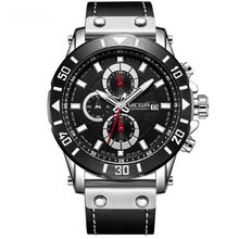 Load image into Gallery viewer, Fashion Sports Timing Leather Wild Men's Quartz Watch