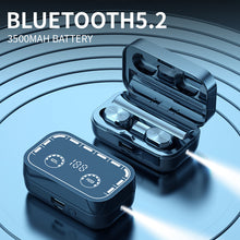 Load image into Gallery viewer, High Battery Wireless Bluetooth Headset Flashlight Touch