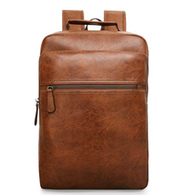 Load image into Gallery viewer, Men's Pu Large Capacity Computer Bag Travel Backpack