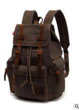 Load image into Gallery viewer, Men's And Women's Canvas Large Capacity 15.6 Inches Backpack