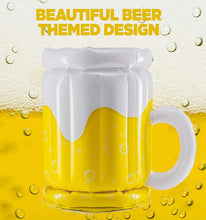 Load image into Gallery viewer, Large Inflatable Beer Mug Cooler Pool Float Drink Cooler
