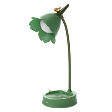 Load image into Gallery viewer, Flower LED Desk Lamp Student Bedroom Room Lighting Touch Reading Lamp