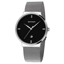 Load image into Gallery viewer, Men's Watch Mesh Belt Waterproof Quartz Watch