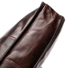Load image into Gallery viewer, Brown Oil Wax Leather One Shoulder Messenger Bag