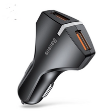 Load image into Gallery viewer, Baseus Quick Charge 3.0 Dual USB Car Charger