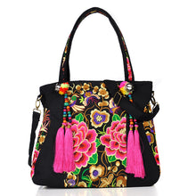 Load image into Gallery viewer, Ethnic Embroidery Canvas Shoulder Bag For Women