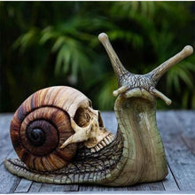 Load image into Gallery viewer, Snail Skull Sculpture Gothic Decoration Snail Statue