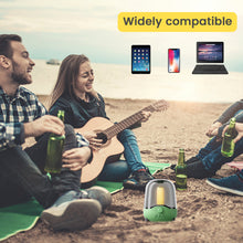 Load image into Gallery viewer, Portable Wireless Bluetooth Speaker Flickering Ambient Light