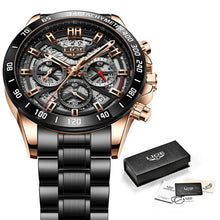 Load image into Gallery viewer, Men's Quartz Hollow Multifunctional Waterproof Watch