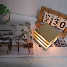 Load image into Gallery viewer, Wooden Rechargeable LED Night Light