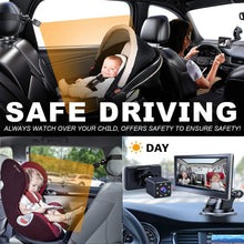 Load image into Gallery viewer, Car Infant Baby Infrared Night Vision Rearview Mirror